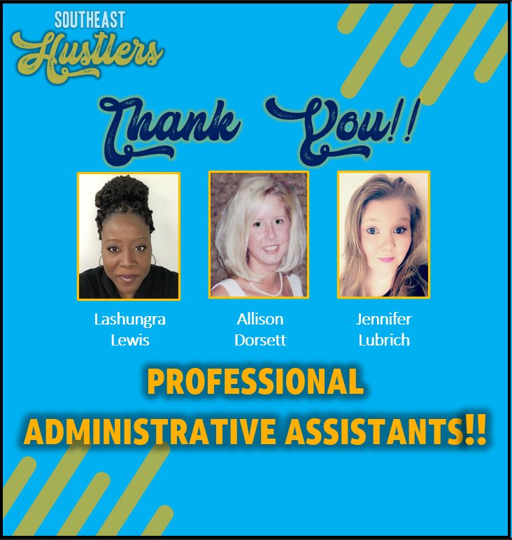 ddrive06's tweet photo. Southeast Hustlers are blessed with some of the best support in the country!!  Administrative Assistants @lashungra_lewis ,Allison and @JenniferLubrich ensuring that the SE Directors and ISMs are on point!!  Appreciate each of you!  #employeeappreciationweek https://t.co/gObcImcDZ3
