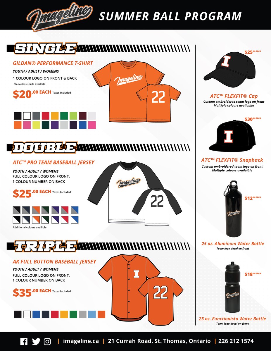 ImageLineInc's tweet photo. Is your summer ball team looking for a uniform refresh? 

Contact us for more details!

#ImageIsEverything #SttOnt https://t.co/8sog8OevIX