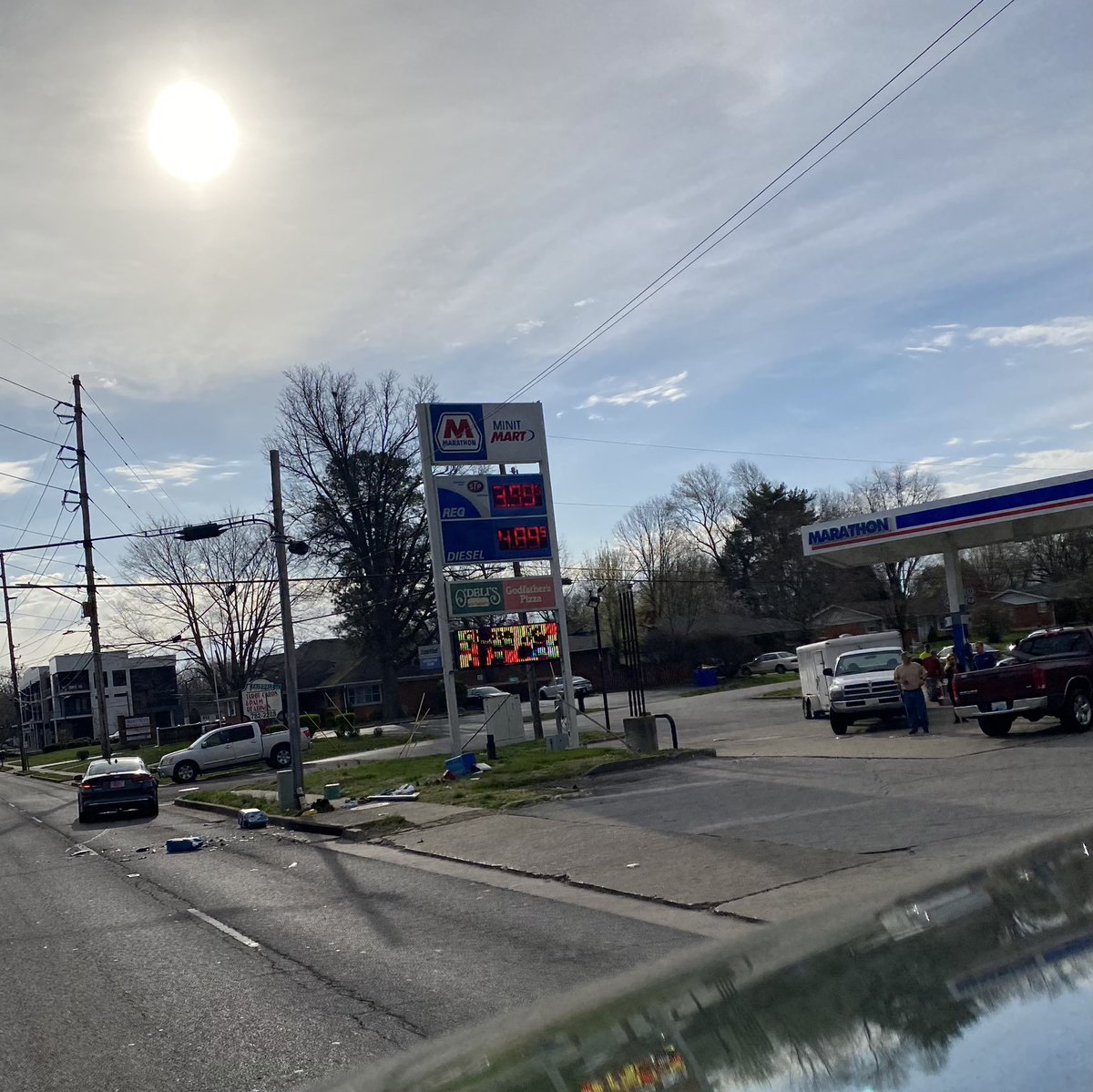 Two vehicle accident, no obvious injuries, at the intersection of Fairview Avenue and Riverwood Avenue/Fairdale Avenue. Far right lane of outbound Fairview Avenue is blocked with disable car, other involved vehicle in the gas station parking lot. EMS not yet on scene. <a href="/joeimel/">Joe Imel</a>