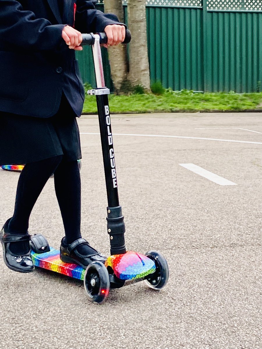 WjgsS's tweet photo. A big thank you to BoldCube for donating these wonderful scooters to us. The girls love them. #boldcube https://t.co/a617iXEyjt @WjgsS https://t.co/hCmWMXcorT