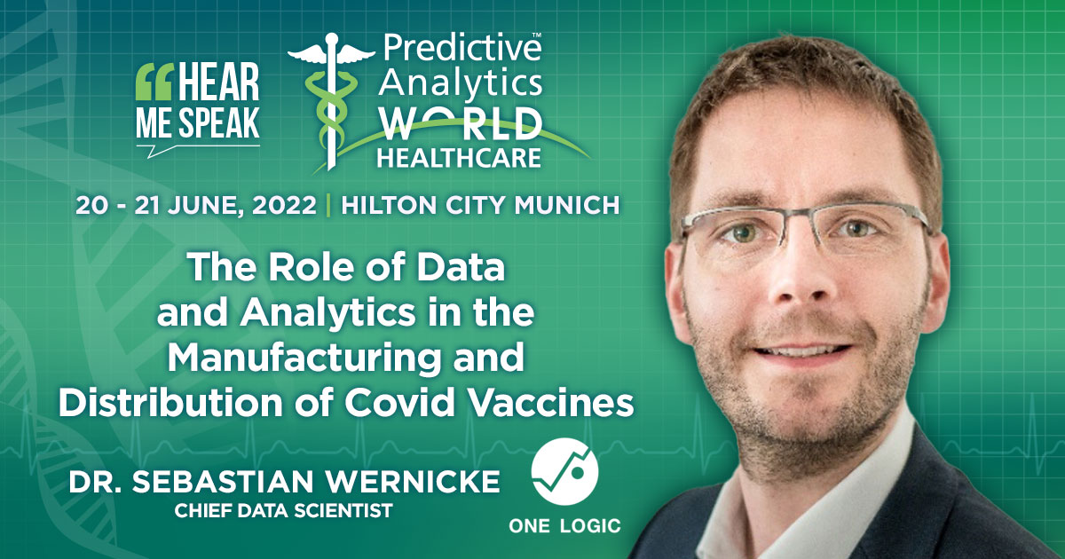 Over the past two years, ONE LOGIC supported a major Covid vaccine manufacturer and several government agencies in using data to reliably scale the Covid vaccine production and distribute doses to when and where they are needed: predictiveanalyticsworldhealthcare.eu/agenda-preview/

#pawcon #machinelearning