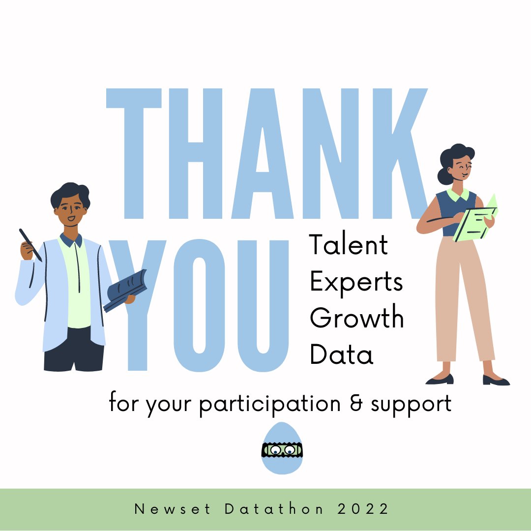 NewsetDatathon's tweet photo. We want to congratulate all participants, you are all winners to us! Congratulations Pablitos for winning the final event last night! We would also like thank @ieuniversity and @WiMLDS_Madrid for all the trust and help you’ve been giving us! @NewsetDatathon  2022 come to an end! https://t.co/0HgBkHEDAS