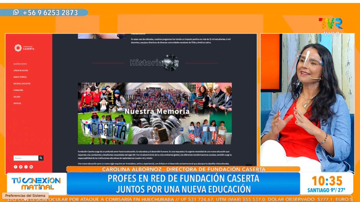 Carolina Albornoz; Presidenta Ejecutiva de <a href="/FundCaserta/">Fundación Caserta</a> en <a href="/CanalTVRChile/">Canal TVR</a> presentando nuestro programa #ProfesEnRed 

¡Recuerden que quedan pocos días para inscribirse!

caserta.cl/profes-en-red