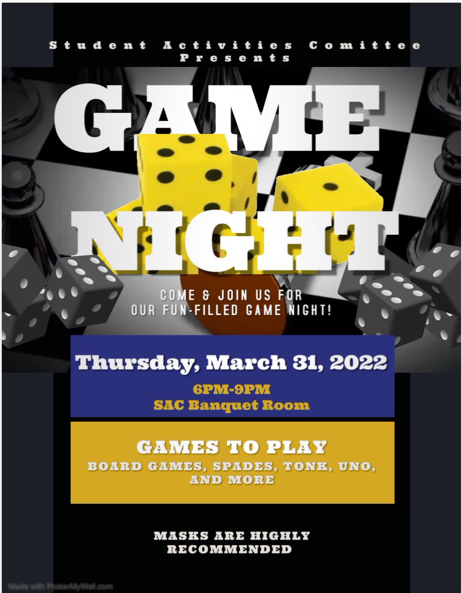 Student Activities Committee tweet media