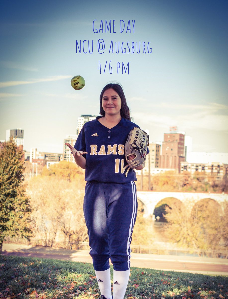 ncu_sb's tweet photo. Game Day!!                                               🕓4 &amp; 6 pm.                                       🆚 Augsburg-Edor Nelson Field      📺&amp;📊 https://t.co/J6i3vgN3dR. @ncu_sb @ncurams #downtownu #GoRams @NorthCentral_MN https://t.co/pRUg5Wg9SO