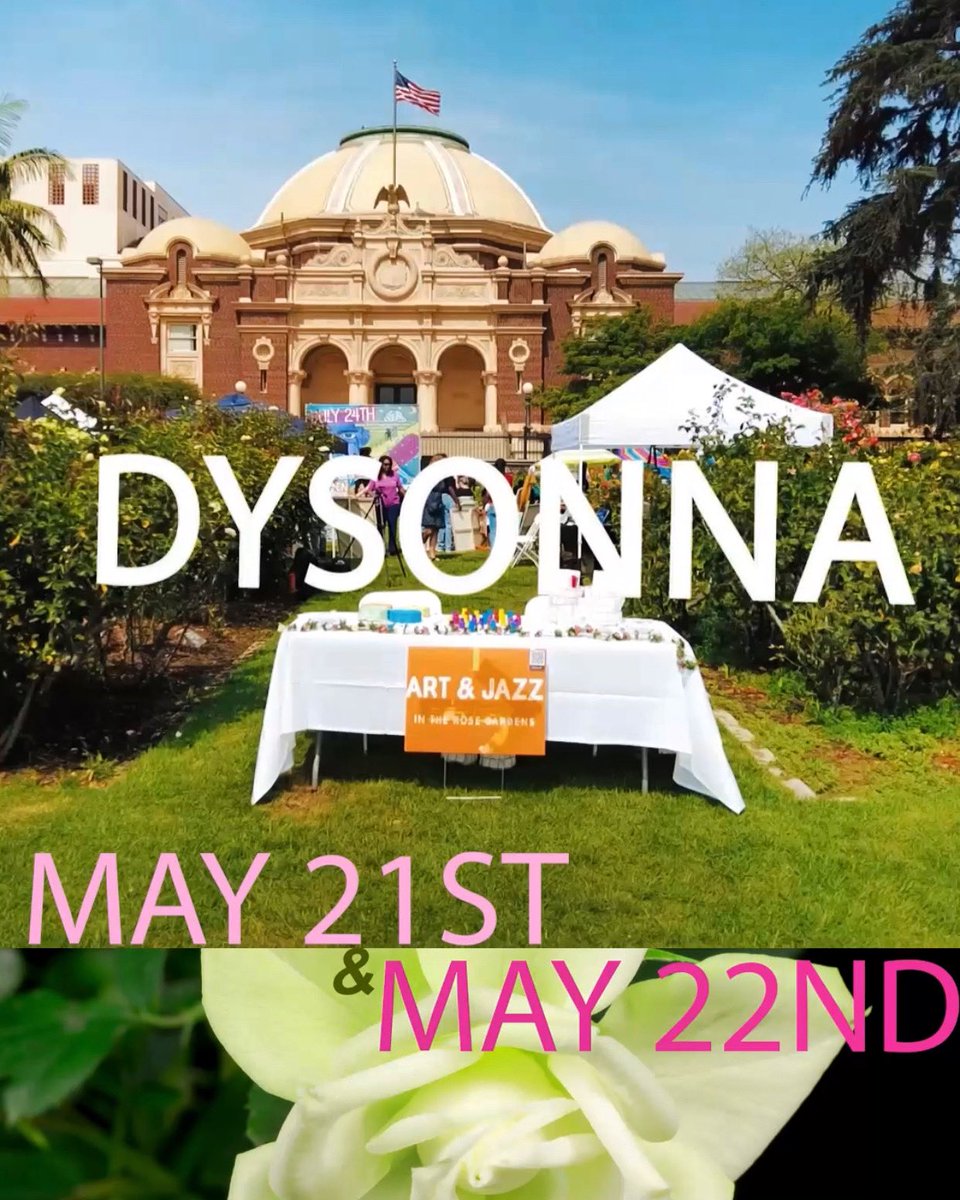 dysonnaArTalk's tweet photo. 8th Art &amp;Jazz in the Rose Gardens Festival May 21-22nd Saturday-Sunday
Live jazz, poetry, garden fashion show and vendors..supporting Mental Heath Month and Passion for Art Foundation 
 #nonprofit #festival #music #fashion #art #donations #sponsors #volunteers #internships2022 https://t.co/CKTLDyu3vD