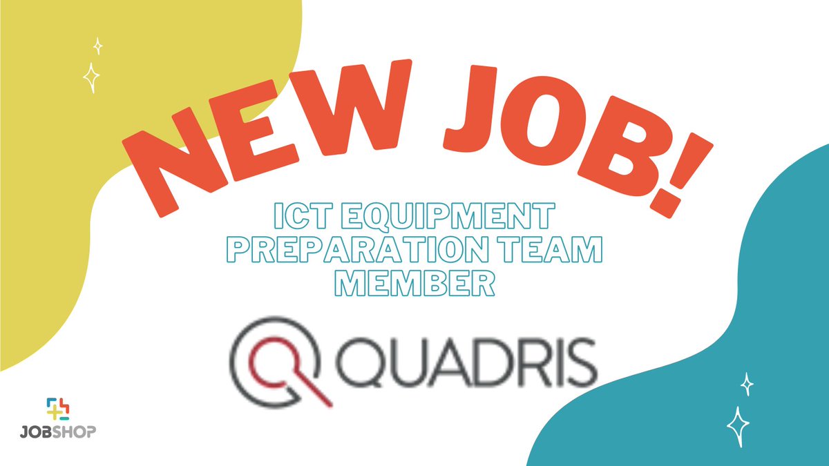 JobShopSU's tweet photo. Wanting to break into the tech/IT industry? This is the role for you 🎉

Quadris are looking for an ICT Equipment Preparation Worker.

✅ £10 per hour
✅ Full training
✅ Free parking
✅ Free refreshments / fruit on shift

Apply in our bio!

#studentlife #studentjob #jobsinIT https://t.co/ejBOK8aZts