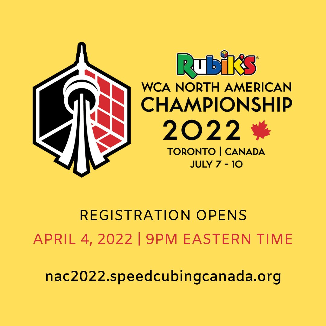 Rubik's WCA North American Championship 2022 (@NAChamps2022) / X