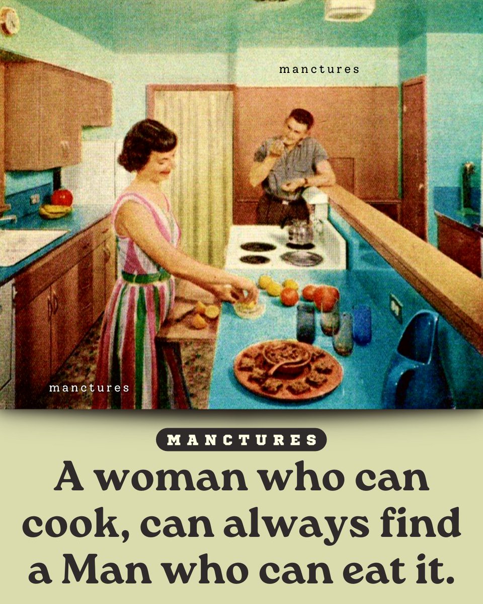 manctures's tweet photo. The most beautiful & romantic sight for a man is to see his wife cooking for him in the kitchen.
#womancook #wifecooking https://t.co/ATOwMojKgq