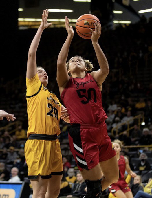 As the @WNBA draft approaches in a few weeks, a reminder @macee_noelle averaged 17.5 ppg 9 rpg & 4 apg against the #10 #12 & #19 teams in the country while being post doubled each game. Best passing post in the country & incredible basketball IQ!