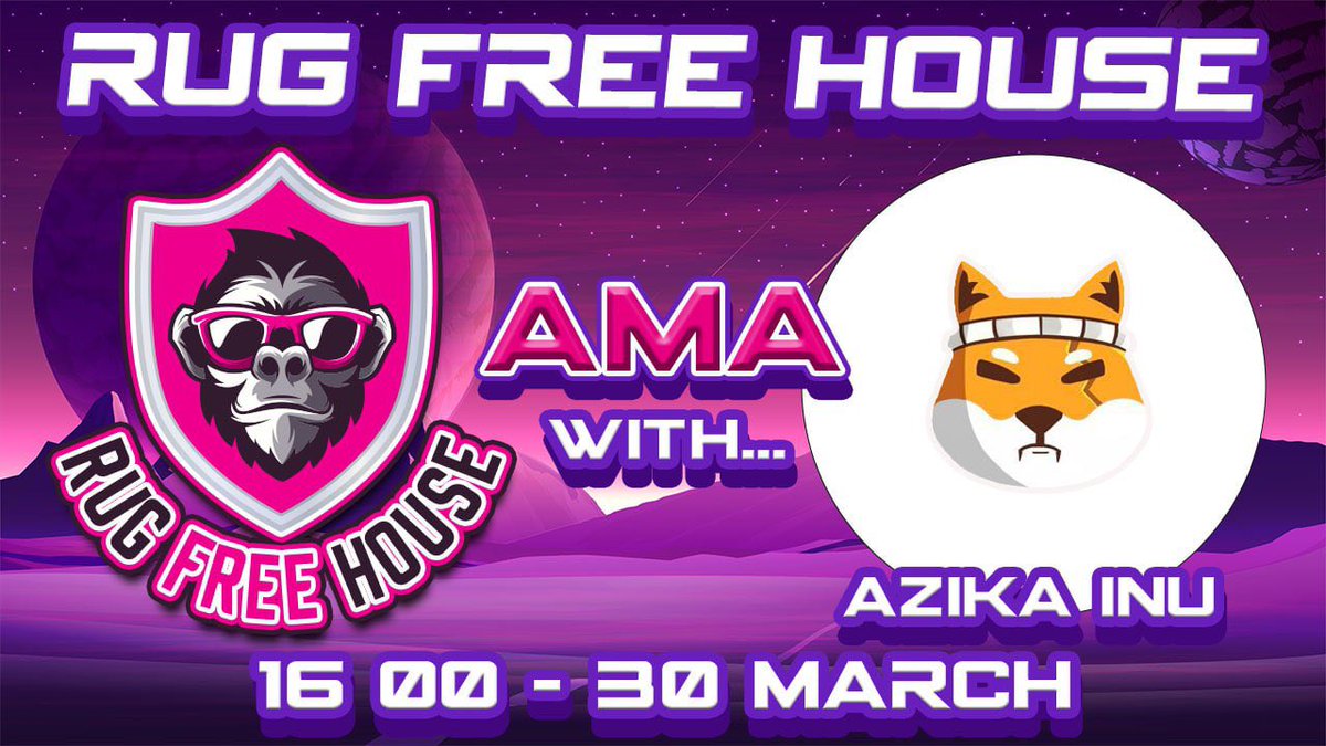 azikainu's tweet photo. AMA ANNOUNCEMENT

We will be having 2 AMA’s today! First one will be later, March 30 at 16:00 UTC on https://t.co/wzxn6JziGk! 

Make sure to subscribe on their channel and join us later on our AMA! 

WHITELIST SPOTS GIVEAWAY will be posted tomorrow on https://t.co/6c3nMpVmqn! https://t.co/ac3Ipza377