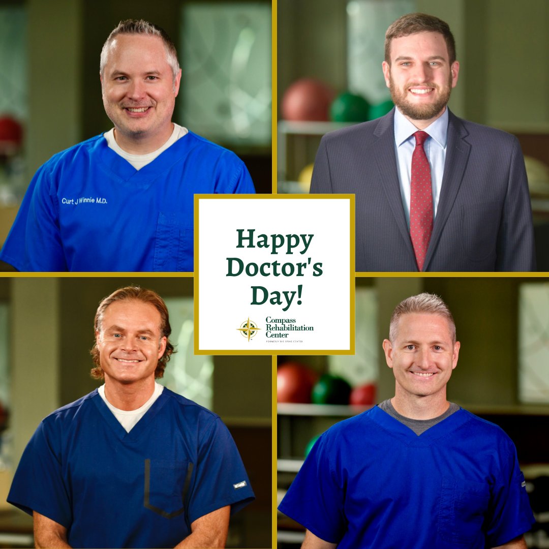 Compass_R_C's tweet photo. Join us in celebrating National Doctors Day! 

Today especially, we want to thank and recognize all of the hard work that our wonderful doctors at Compass Rehabilitation Center do every day for our patients.

#DoctorsDay https://t.co/nVx8Jz5Ei0