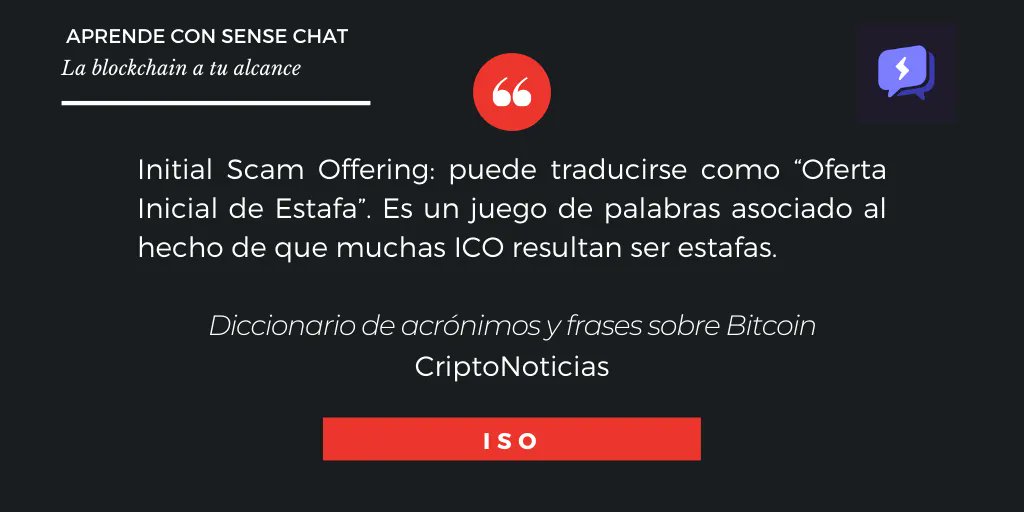 yoditarzk's tweet photo. ¡Aprende con @SenseChat: la blockchain a tu alcance!
¿Qué es ISO?
Visita: https://t.co/n9M30sqczn
#makesense #sensetoken $SENSE https://t.co/OLTSZIFWIj