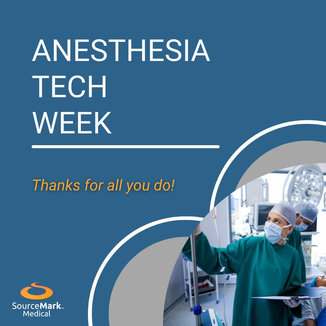 It's #AnesthesiaTechWeek! Please join us in recognizing anesthesia techs for their hard work and dedication to patient safety and care, especially during the COVID-19 pandemic. Thank you for all that you do!