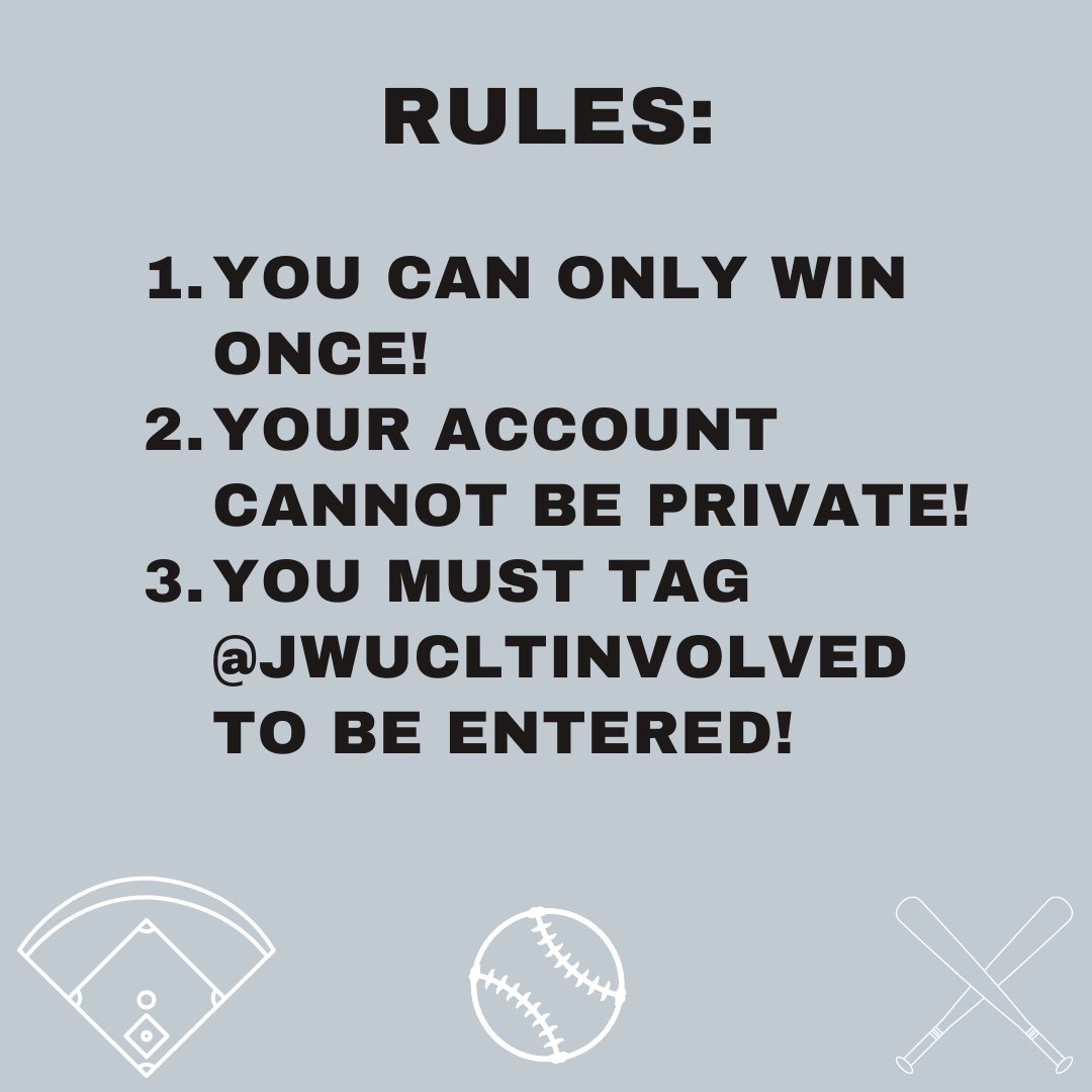jwuCLTinvolved's tweet photo. To welcome baseball season, we're holding a Charlotte Knights ticket giveaway on Instagram next week! Follow us at @jwucltinvolved on IG to enter for a chance to win! https://t.co/NkqYuU6CNO