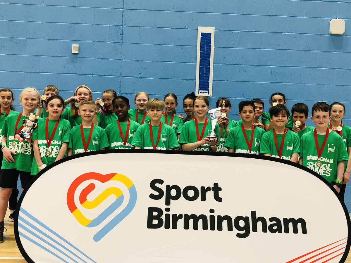 WGPrimary's tweet photo. 🏃‍♀️INDOOR ATHLETICS FINALS 🏃‍♂️

😁😁😁 Congrats to the No1 athletics team in the whole of Birmingham. Our team competed today at BCU and only went and won the @SportshallUK B’ham School Games Finals 👏🏻👏🏻👏🏻 
An unbelievable achievement.
Congrats &amp; enjoy it 🎉🎉
Mr S
@FayeHaworth1 https://t.co/TIFX7K0Ez1
