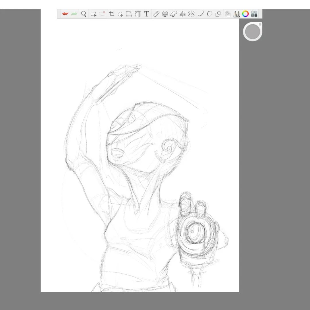 Blak_Pulp's tweet photo. Not sure if I shared the #process for this piece. From rough to grey primed.
#blakpulp #Puo #Alpheus #Scribe #drawing #characterdesign #bookcover #illustration #comiccover https://t.co/XXIsWsrNrZ