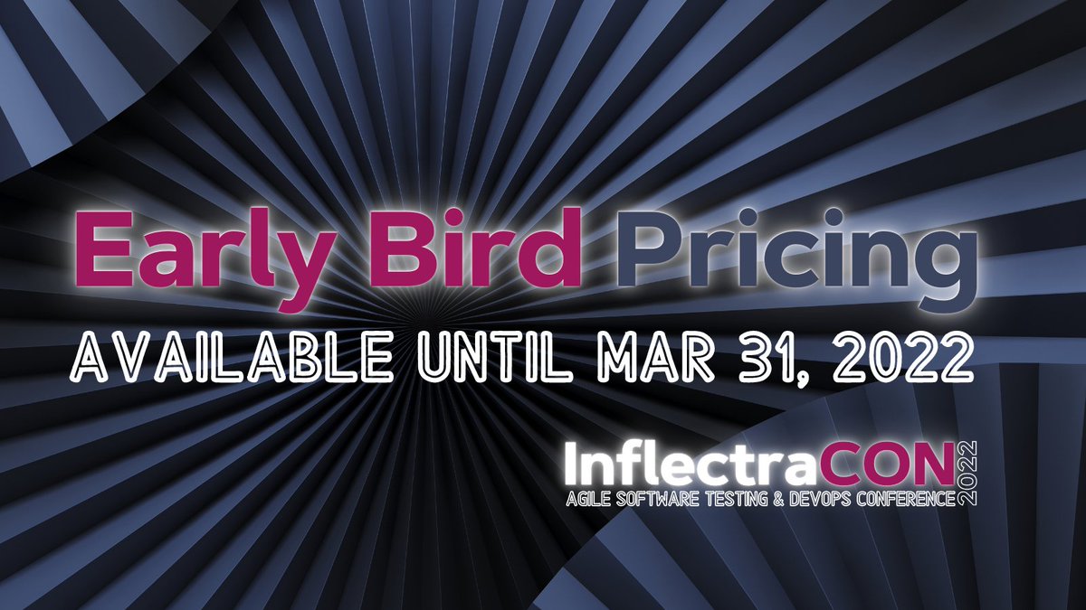InflectraCon's tweet photo. Only 1️⃣ Day Left To Get Your Early 🐦Tickets❗
Discounted tickets are only available until Midnight March 31, 2022, so grab yours while you still can!
👉https://t.co/c8oXyfksw6 https://t.co/zY5GmqSdZy