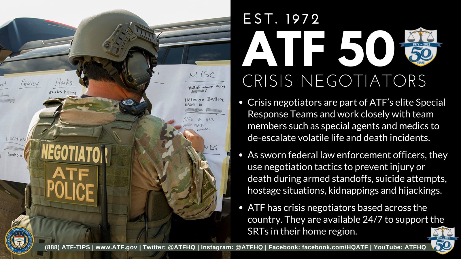 ATF HQ on Twitter: quot As ATF turns 50 we are highlighting some of our