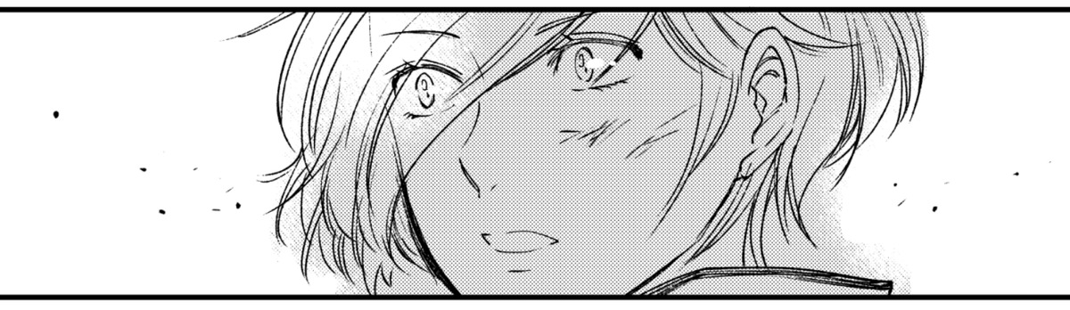 5:自キャラを美しく描かない
これはこの漫画だけなんですけどw最初は失敗しつづけて格好悪い役なのであえてモブ顔にしてます。🔁実際は兄者なので美しいんですけど!🔁
その代わりフレのキャラや一番見せたいシーンに気合を入れました。
自キャラ推しなので辛かった。でも演出のため…🥲