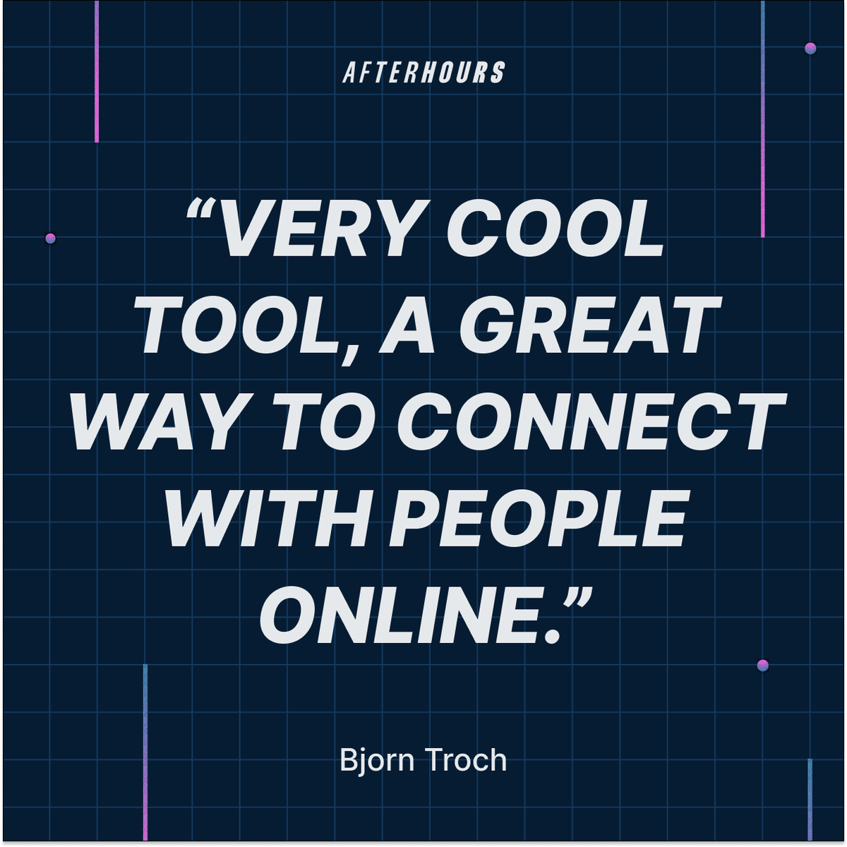 Afterhours (@afterhours_cs) on Twitter photo Afterhours events are powered by ConversationStarter.net and <a href="/Social_Traveler/">Bjorn Troch | The Social Traveler</a> likes it a lot!
Thank you ๐ Afterhours events are powered by ConversationStarter.net and <a href="/Social_Traveler/">Bjorn Troch | The Social Traveler</a> likes it a lot!
Thank you ๐