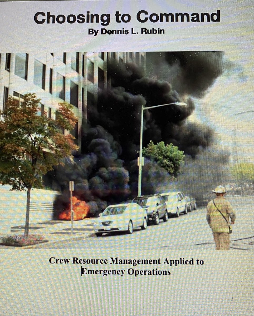 ChiefRubin's tweet photo. Watch for “Choosing To Command: Crew Resource Management Applied to Emergency Operations” to be released later this year. #CRM #CorrectDecisions #Checks&Balances #AvoidingHumanErrors #EffectiveOperations #SoundIAPDevelopment #FirefighterSafety #Duty #Honor #Courage #Respect https://t.co/O8AzwWifmF