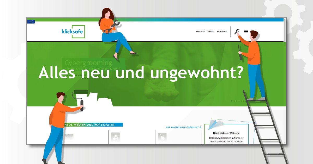 klicksafe's tweet image. Heute gibt es tolle Neuigkeiten: Wir sind sehr stolz, euch unsere komplett überarbeitete Website klicksafe.de zu präsentieren 🥳Neugierig geworden? Eine Übersicht mit den wichtigsten Neuerungen gibt es unter klicksafe.de/news/herzlich-…