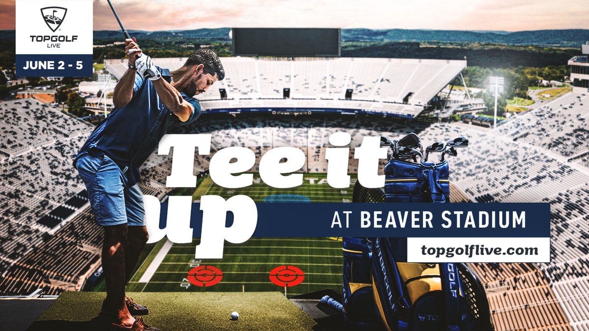 Experience Beaver Stadium a little bit differently this summer as <a href="/Topgolf/">Topgolf</a> comes to town for their stadium tour! Reserve your bay beginning Thursday, April 7! #WeAre #PennState 

More here: bit.ly/BeaverStadiumT…