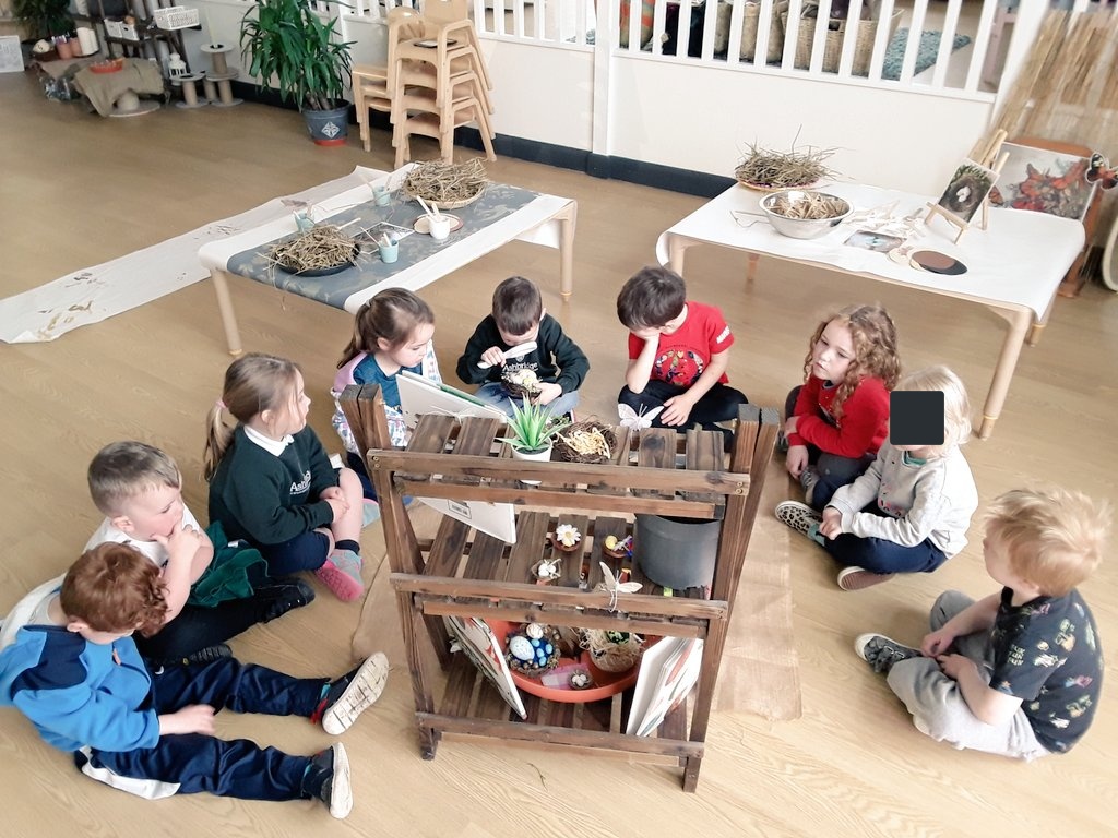 AshbridgeMaxy's tweet photo. Can you see the high levels of engagement & concentration on each of their beautiful faces! #bestmoments #atelier #workinginbiggroups @NDNAtalk #Discoverybasedlearning #openendedoppertunities https://t.co/qRzXpjRHBL
