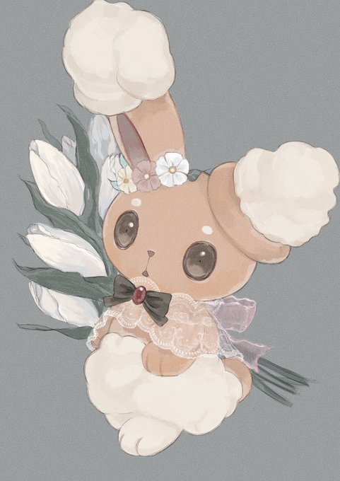 #今月描いた絵を晒そう 
🐇🌷🐺🐈 