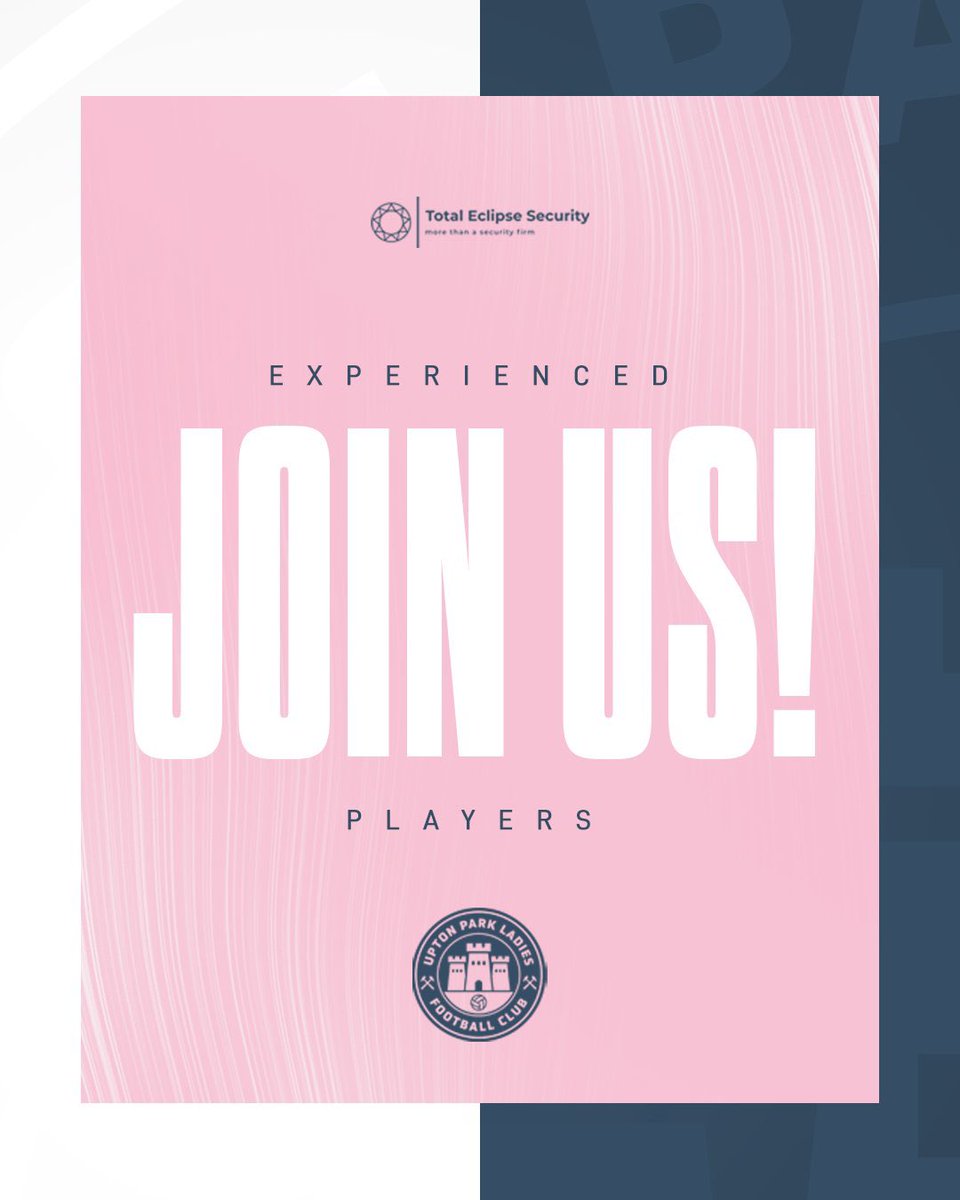 Join our Open Session as we build the squad for the start of pre season. 

Weds 6th April
6.45pm - 8.15pm
3G pitch @ Oaks Park School 
Newbury Park. IG2 7PQ

Pre registration ✍️ bit.ly/3ixkhuZ 

<a href="/EssexCountyFA/">Essex County FA</a>