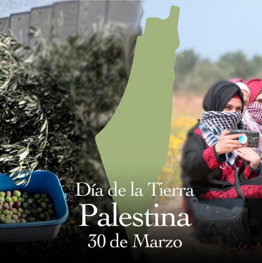 sergiogahona's tweet photo. Los palestinos siguen luchando por la libertad y la autodeterminación. Hoy conmemoramos el Día de la Tierra Palestina🇵🇸 en memoria de los seis palestinos asesinados por las fuerzas de ocupación en 1976⁣.
¡Viva Palestina Libre! https://t.co/LFmrK16xQu