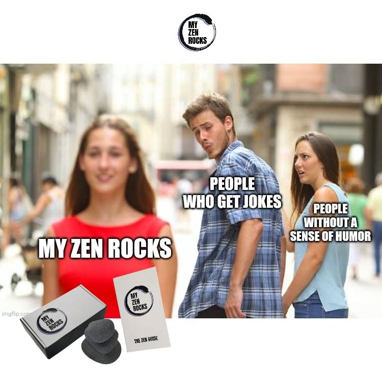 MyZenRocks's tweet photo. 50% Zen 50% Jokes

You can't lose.

#MyZenRocks #minimeditation #thezenguufde #funnygifts #zen #zenrocks #focus #wellness #meditation #satire #personalizedgifts #enlightened #officegifts #whiteelephant #mothersday #mothersdaygiftideas #luxurylifestyle #parody #meme #girl #funny https://t.co/6st1Iu9rVd