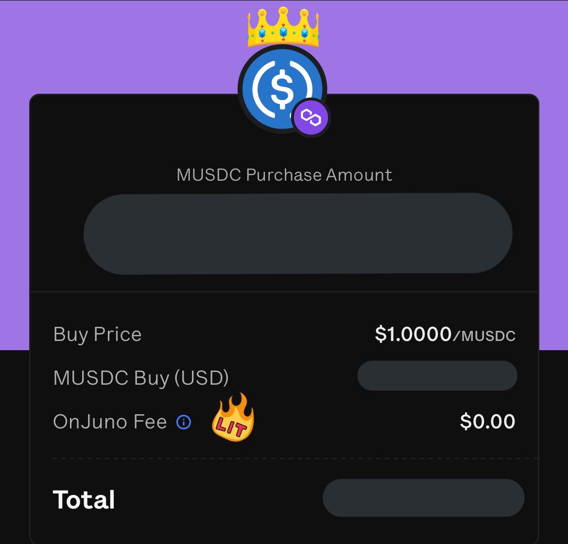 DeFiDaniel's tweet photo. Why I love my @OnJunoHQ 

Needed to sent $ to Mexico. 

1. Bought mUSDC using 💵 
2. Sent mUSDC to 🇲🇽 

Paid ZERO FEE for all of the above. 

Fast. Cheap. On Ramp. 

#Ethereum #Polygon https://t.co/wk0na3WDFH
