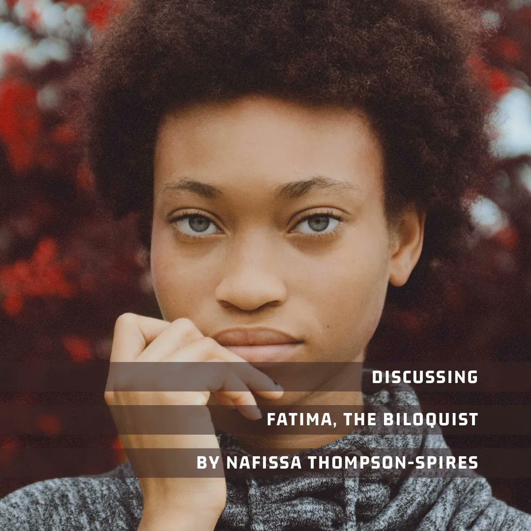 litroadhouse's tweet photo. Discussing Fatima, the Biloquist by Nafissa Thompson-Spires, a story of a young, nerdy black girl in a predominantly white neighborhood who is struggling to reconcile her multitudes.

 https://t.co/5vPgwdymbk

🎙️ #shortstory #shortstories #amreading https://t.co/v4FIK4kMF8