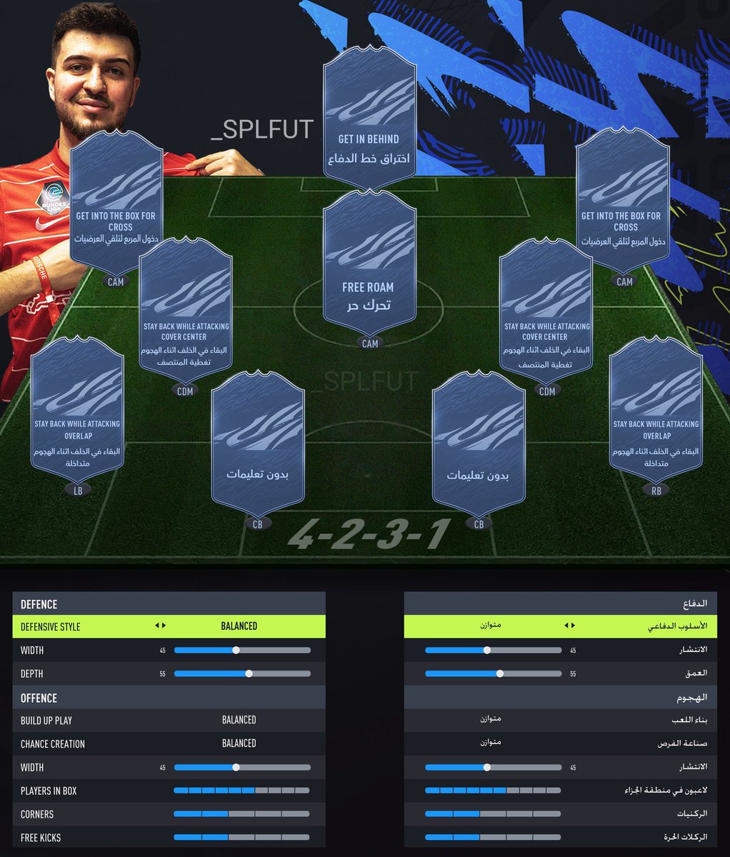 _splfut's tweet photo. تكتيك جديد من الكبير @SYHarounAT لخطة 1-3-2-4 (الي فيها 3 كامات).
- الخطة ممتازة و شارك فيها في بطولة وقدم مستوى ممتاز 👌🏻.

*الخطة تنفع على نسخة بلايستيشن 4 و 5 لكن فيه اختلاف بسيط جداً ابنزله لكم*

- ضروري تشوفون المقطع حق هارون لانه شرح التكتيك بالتفصيل و رابط المقطع تحت 👇🏻. https://t.co/VhQyyn993i