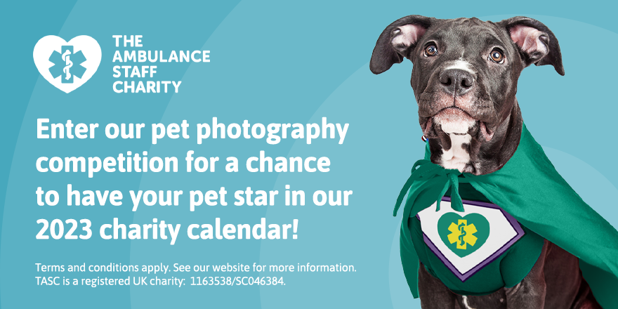 Lucie Maddock #CaringForThoseWhoCareForUs (@maddocklucie) on Twitter photo We’re excited to announce our pet photo #Competition to find the 12 stars of our 2023 #Charity calendar! 🐾
For full information and to submit photos go to: theasc.org.uk/tascpetcomp or send them to
<a href="/TASCharity/">TASC The Ambulance Staff Charity</a> on Twitter with #TASCPetComp. The deadline for entries is 12am 8/5/22 We’re excited to announce our pet photo #Competition to find the 12 stars of our 2023 #Charity calendar! 🐾
For full information and to submit photos go to: theasc.org.uk/tascpetcomp or send them to
<a href="/TASCharity/">TASC The Ambulance Staff Charity</a> on Twitter with #TASCPetComp. The deadline for entries is 12am 8/5/22