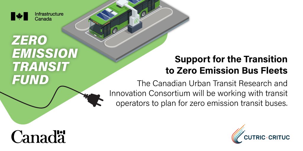CUTRIC_CRITUC's tweet photo. Today's investment by the federal government marks the commitment of the Government of Canada to advance planning of zero-emission bus #transportation. Read more from CUTRIC CEO @JosipaPetrunic : https://t.co/zcWKDngPkT https://t.co/B5e82xHO54