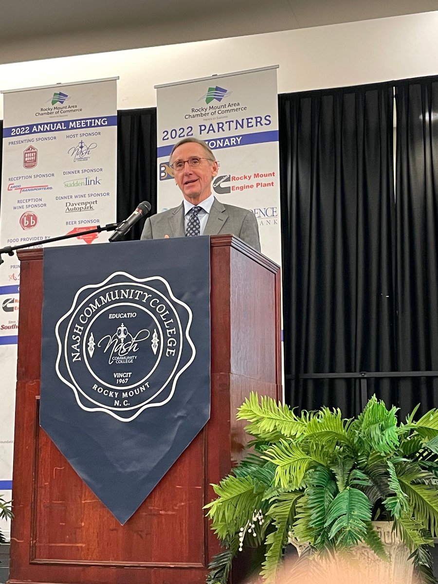 Thank you to the <a href="/rmchamber/">Rocky Mount Chamber</a> for the opportunity to speak at your annual meeting. It was my honor to share stories of how our teammates at Nash UNC Health and across our system work together each day to meet our mission to the people of #NorthCarolina.