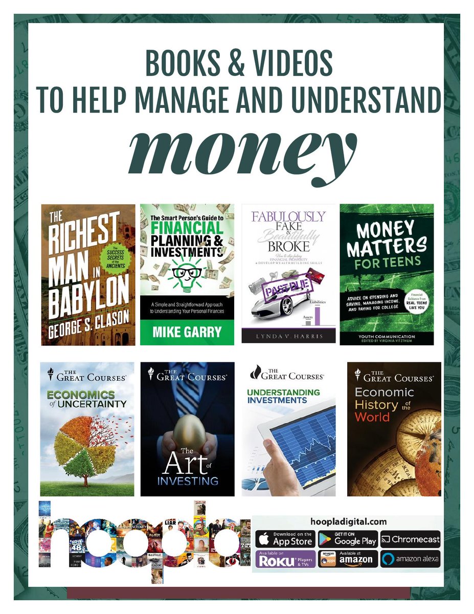GreenburghLib's tweet photo. Cash rules everything around me. -Wu-Tang Clan
Managing your money matters is incredibly difficult without basic financial literacy. We’re here to help you! Check out @Hoopladigital and/or one of these upcoming programs.
#FINRA #HVCU #teens #greenburgh #wutang https://t.co/NGJKPKlaJy