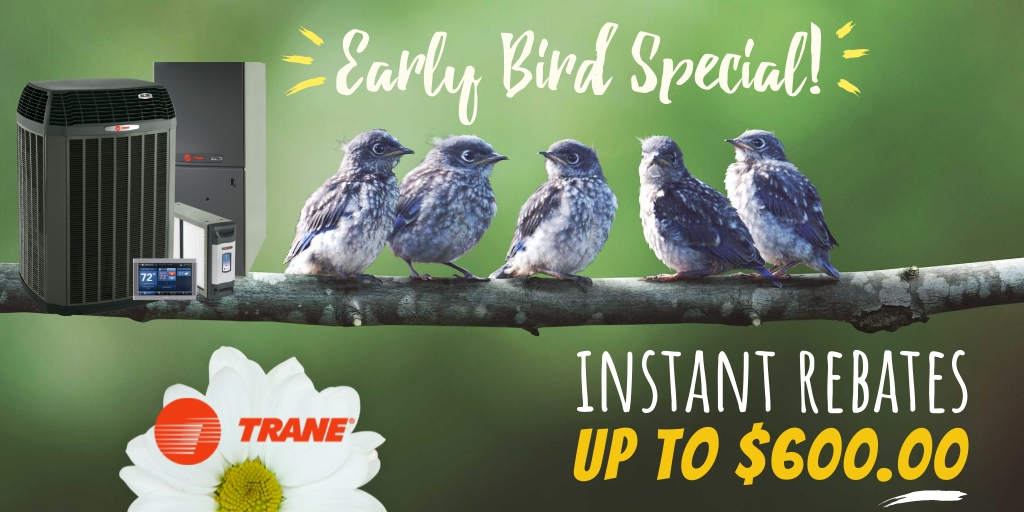 HannaberyInfo's tweet photo. Early Bird Special!
Trane Instant Rebate up to $600. Available on select models, offer expires 5/31/22. Ask your Hannabery Comfort Specialist for more info.
#trane #tranecomfortspecialist #airconditioning #airconditioningcontractor #heatingandair #heatingandcooling https://t.co/ZM8Sl5S1Sf