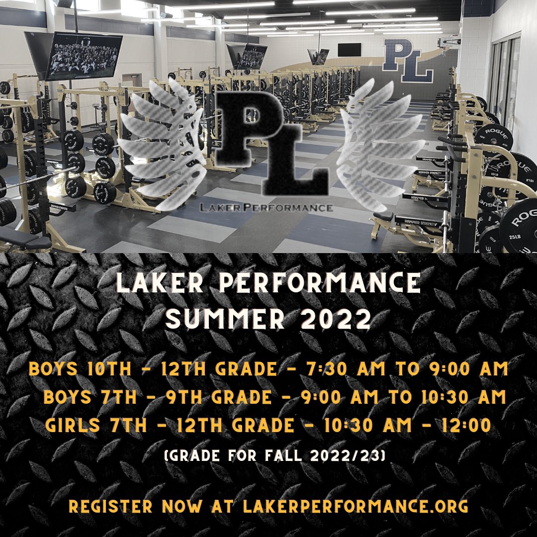 PLFBCoachG's tweet image. Summer 2022 Laker Performance Registration - NOW OPEN  lakerperformance.sportngin.com/register/form/…