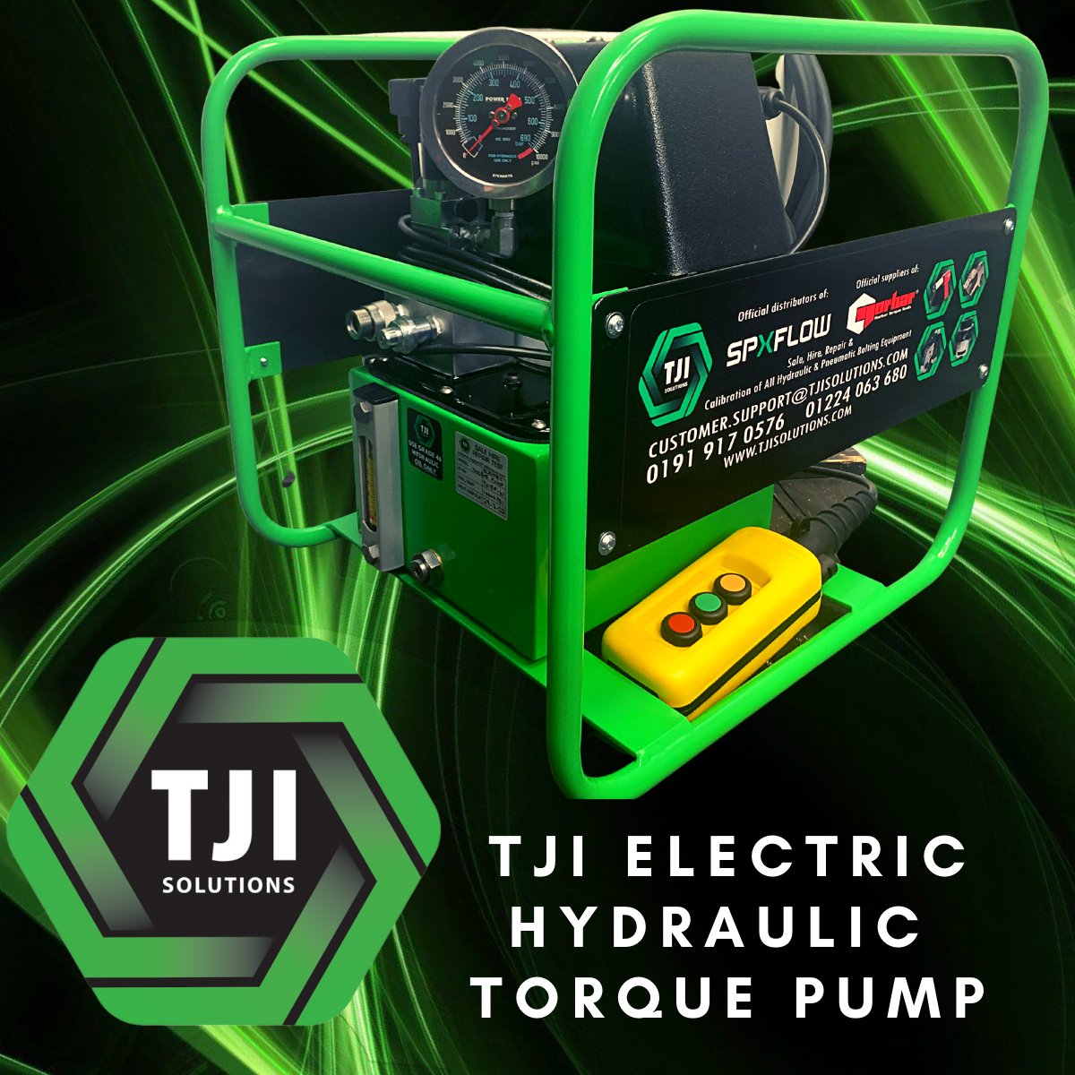 tji_solutions's tweet image. TJI Solutions New Electric Hydraulic Torque Pump Is Now Available For Both Hire &amp;amp; Sale

Interested in a Hire? Give us a call !!

Same Day Delivery Nationwide.
🏴󠁧󠁢󠁳󠁣󠁴󠁿Scotland: 01224 063 680
🏴󠁧󠁢󠁥󠁮󠁧󠁿🏴󠁧󠁢󠁷󠁬󠁳󠁿 England &amp;amp; Wales: 0191 917 0576
#TJI_Solutions #TorquingYourLanguage #HydraulicTorquePumps