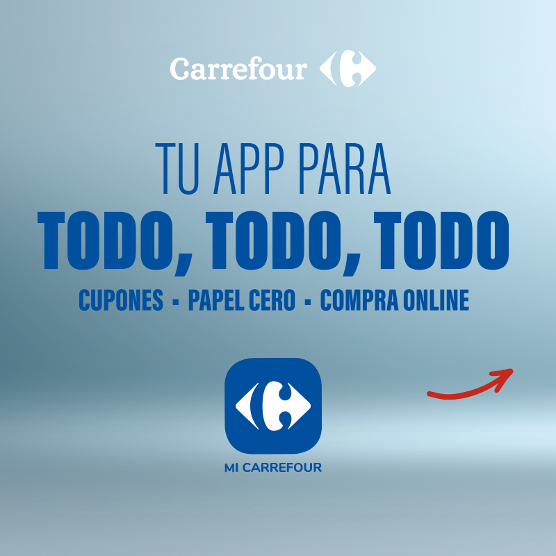 CarrefourES's tweet photo. Descárgate la APP y llévate un cupón de 3€.