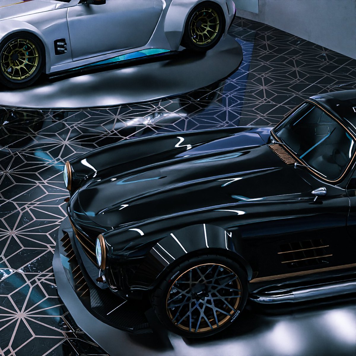 You will be able to see each of our car models in our showroom.
Next, we'll transform every car into a 3D model so that we can make unique garages for each holder.

It will look truly amazing. 

#P2E #Solana #SOL #SolanaNFT