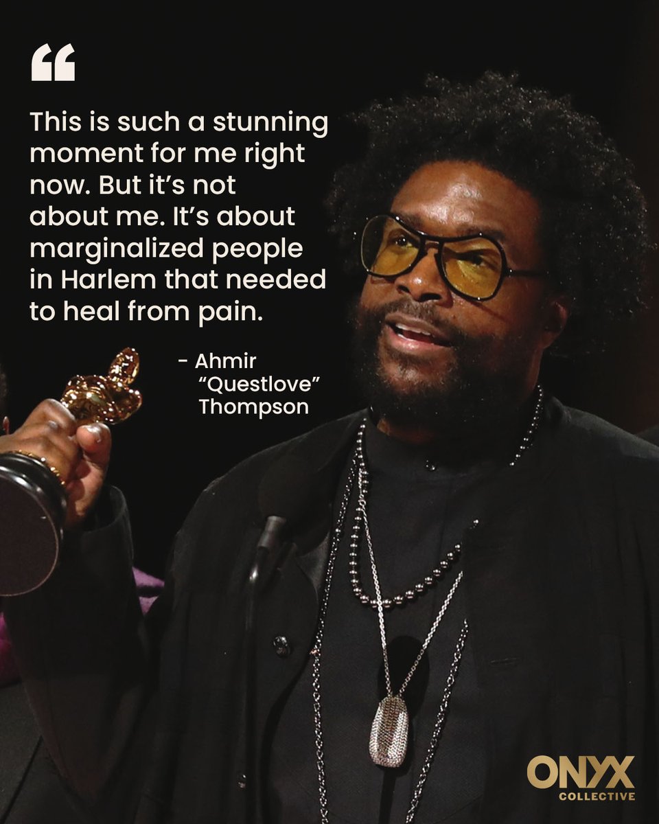 .@SummerOfSoul is more than just a movie. We’re so proud of you @Questlove. #AcademyAwards®