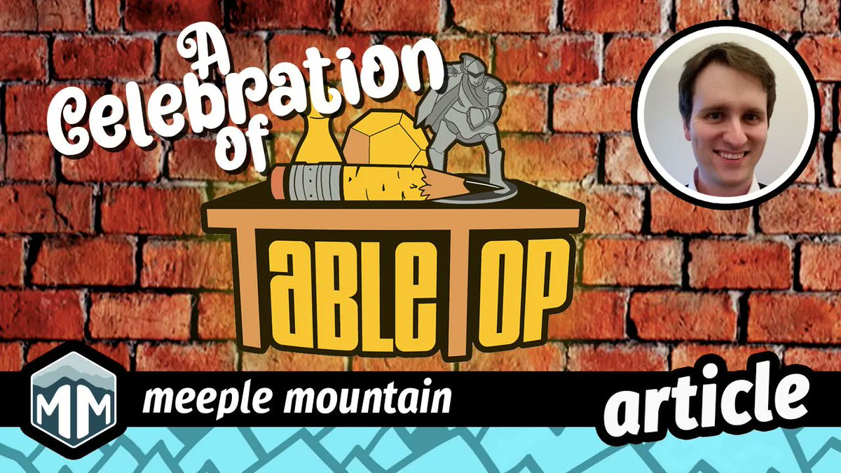 meeplemountain's tweet photo. Join @AndrewMHolmes and Meeple Mountain as we celebrate the impact and influence of the web series TableTop (@tabletop) on the 10th anniversary of its first airdate.
https://t.co/iO6hxqBllc
#BoardGames #TableTop #BoardGameVideo @wilw @feliciaday https://t.co/hULbi2Pdkv