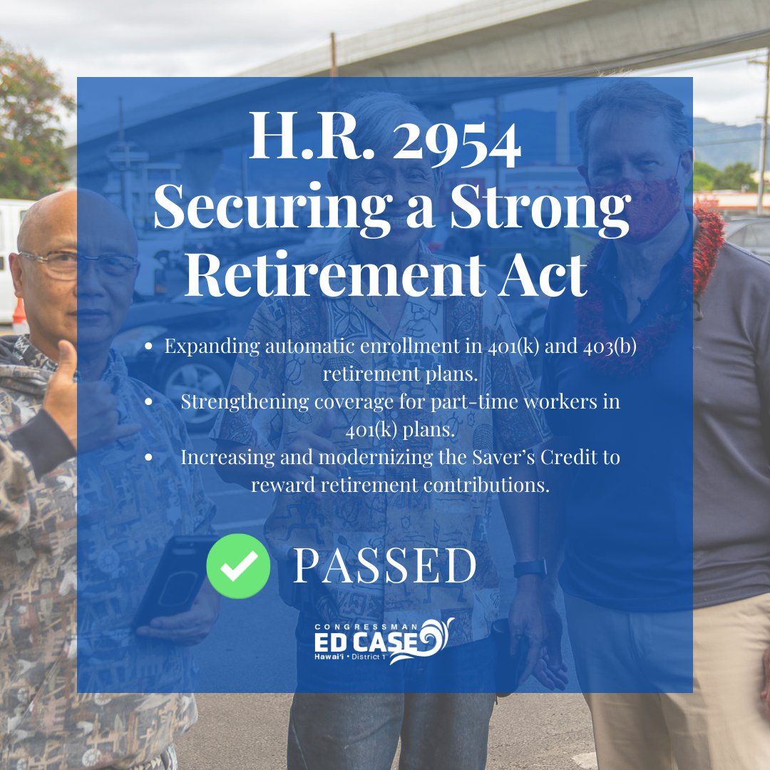 securing a strong retirement act of 2022