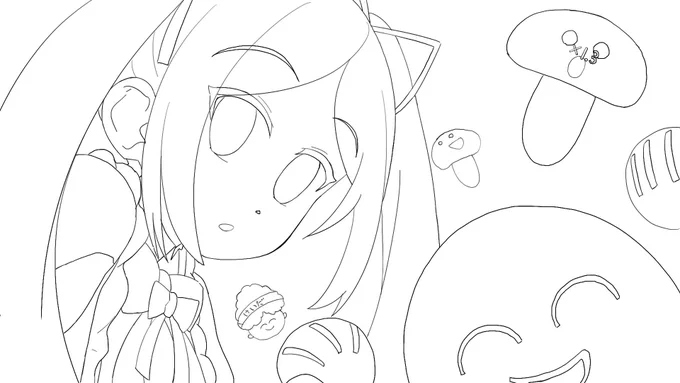 #イオリの塗り絵 