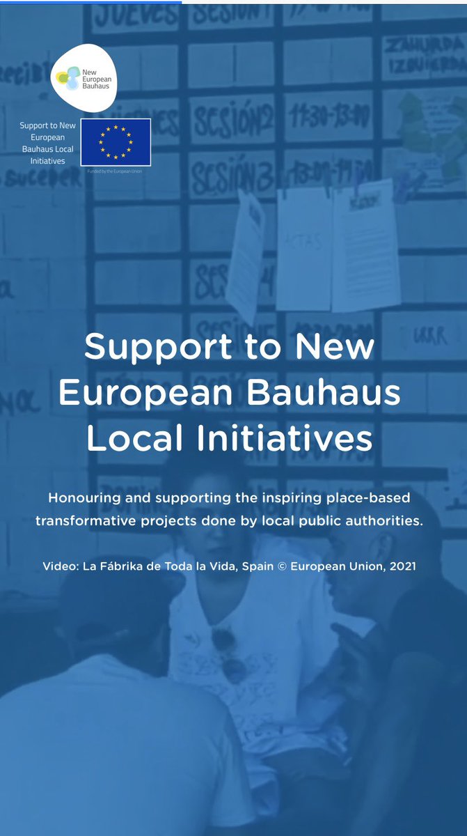 ‼️Hoy la <a href="/ComisionEuropea/">Comisión Europea en España</a> abre convocatoria dedicada a apoyar a los pequeños municipios a incubar proyectos locales #NEB en sus comunidades. ¡Y #Extremadura, ha tenido mucho que ver en esto!
🎂Como guinda, el video de <a href="/LFdTV/">LaFábrika detodalavida</a> en la promo. <a href="/BauhausSwing/">Swing Bauhaus</a> 
👉 c.ramboll.com/local-support-…